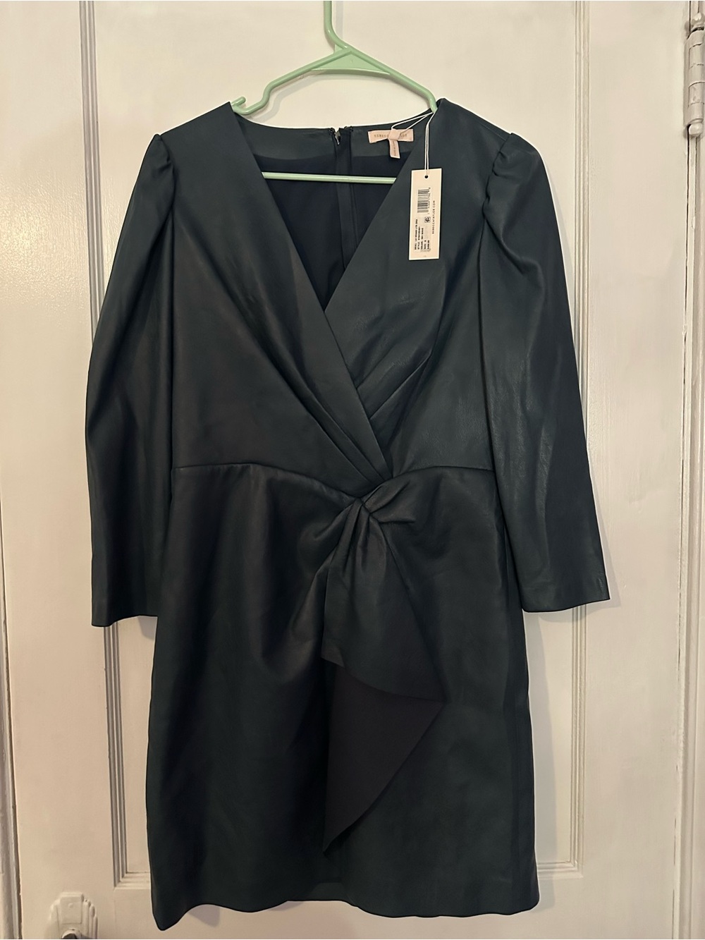 Rebecca Taylor NWT Blue Leather Cocktail Dress